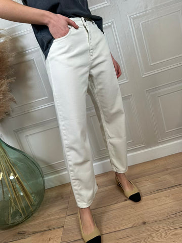 Pantalone drill Tom bianco - Tensione In
