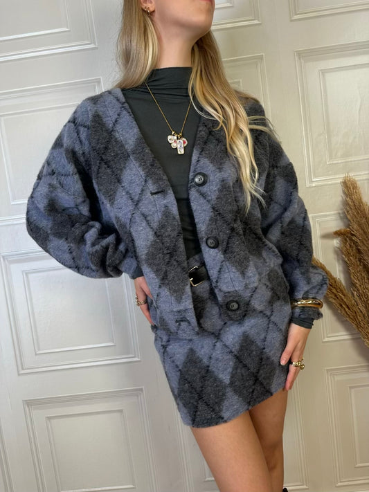 Cardigan pannetto losanghe - Haveone