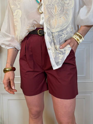 Bermuda cotone rosso india - Kikisix