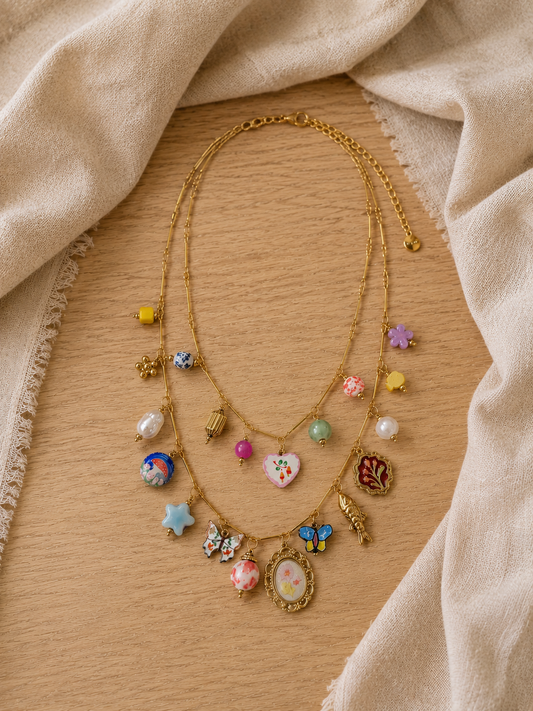 Collana Saint tropez multicharms - Hola