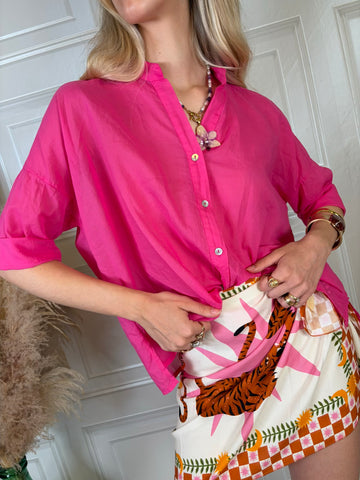 Camicia mussola fucsia - Haveone