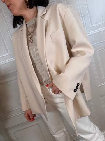 Blazer asimmetrico gessato - Vicolo