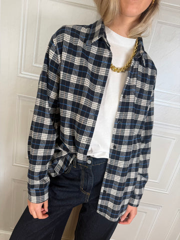 Camicia check London blu panna - Susymix