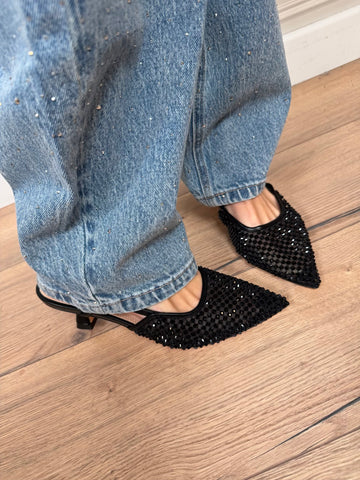 Slingback rete strass - Ovyé