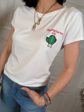 T-shirt “Buongiorno un cactus” Hola Selection