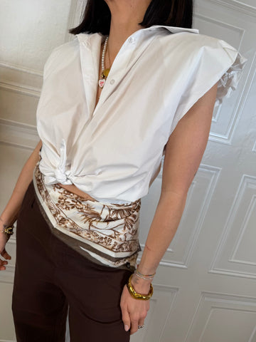 Camicia smanicata con spalline - Haveone