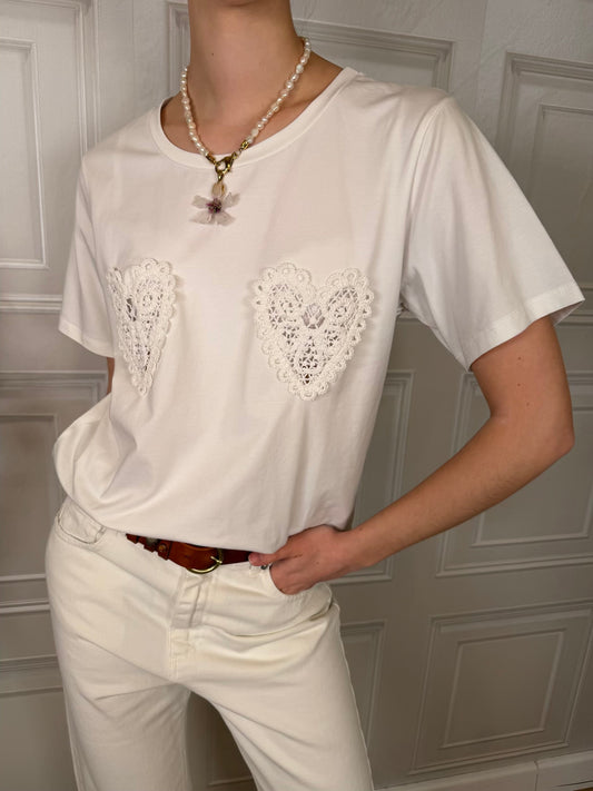 T-shirt cuori crochet - SusyMix
