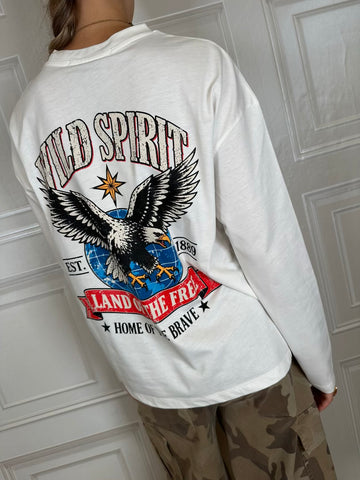 T-shirt wild spirit bianca- Haveone