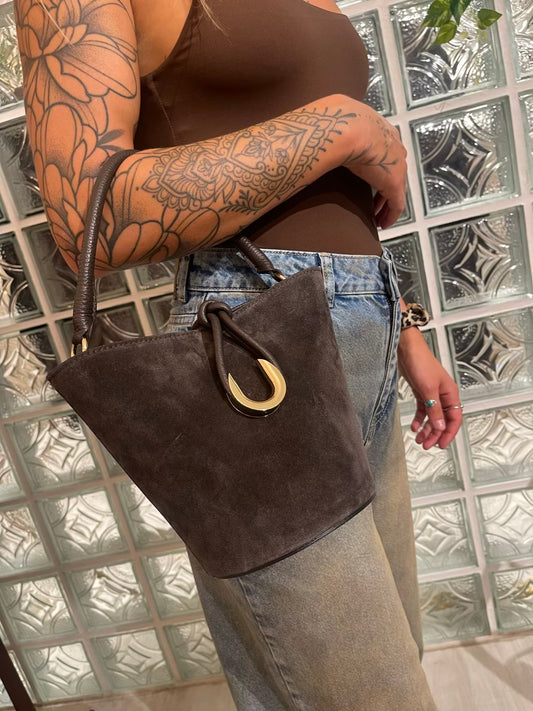 Secchiello in suede - Hola