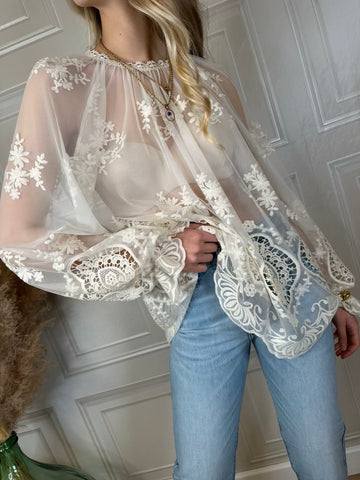 Camicia lunga ricami - Vicolo