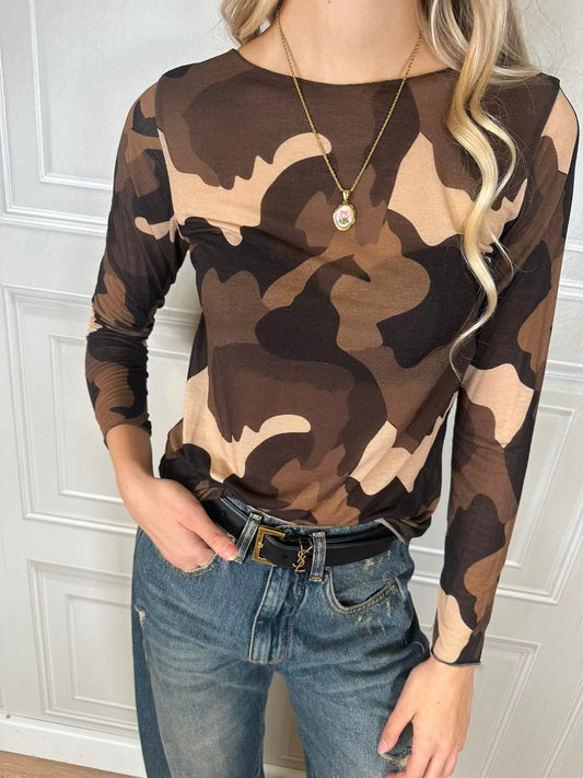Maglia cashmirina camouflage - Haveone