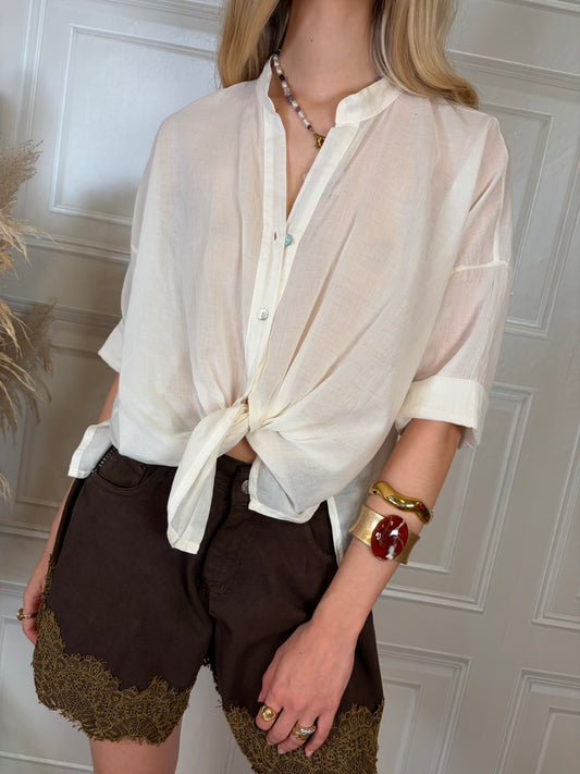 Camicia mussola burro - Haveone