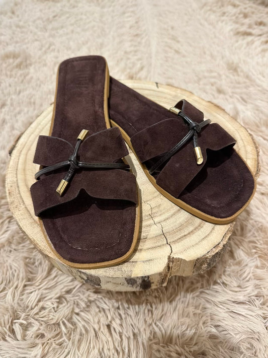 Ciabatta suede moro - Ovye