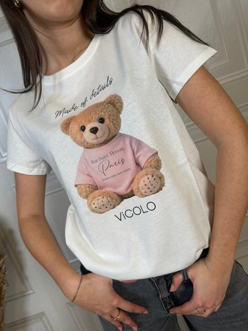 T-shirt orsetto rosa - Vicolo