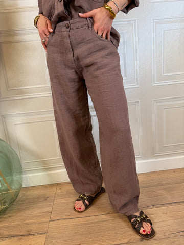 Pantalone Bella moro 100% lino - HaveOne