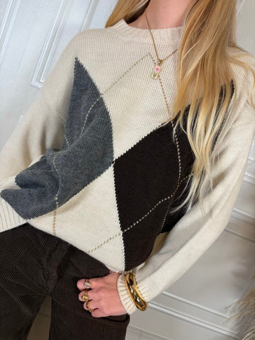 Pull rombi lurex - Haveone