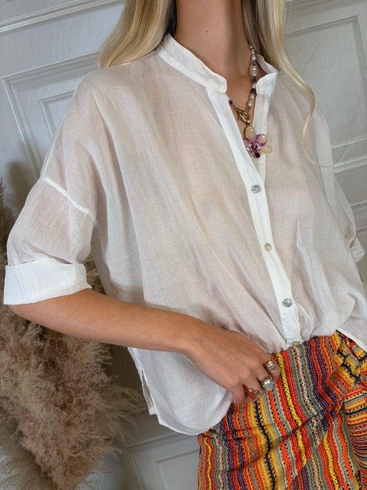 Camicia mussola bianco - Haveone