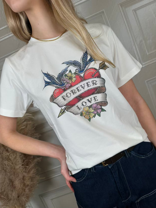 T-shirt Forever love - Kikisix