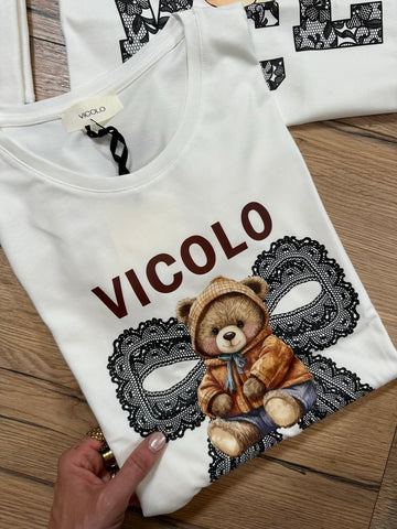 T-shirt orsetto fiocco - Vicolo