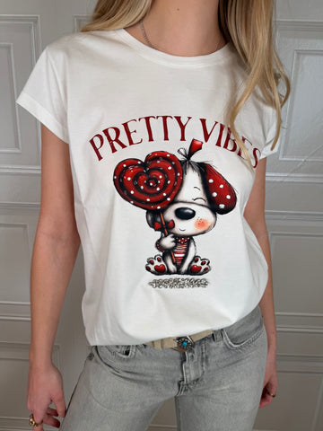 T-shirt Pretty Vibes - Vicolo