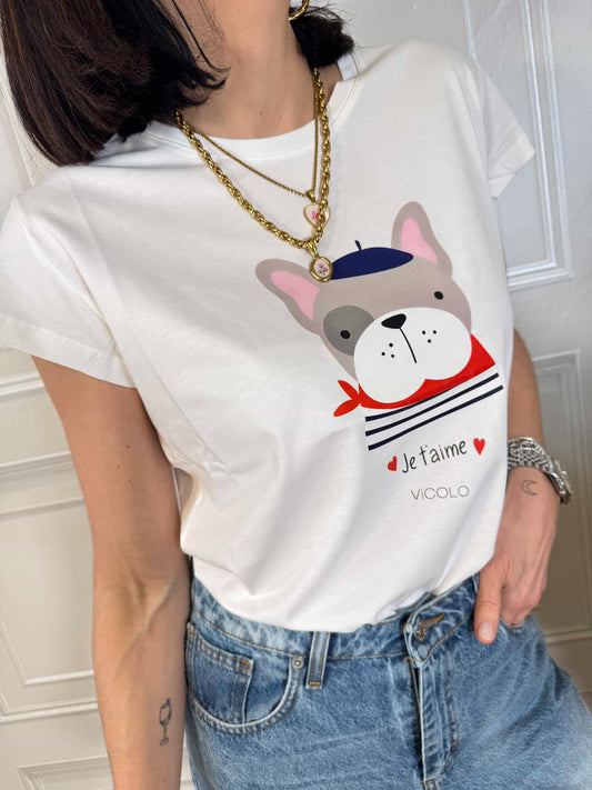 T-shirt bulldog francese - Vicolo