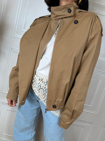 Bomber in cotone cammello - Vicolo