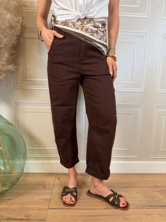 Pantalone barrel in cotone - Kontatto