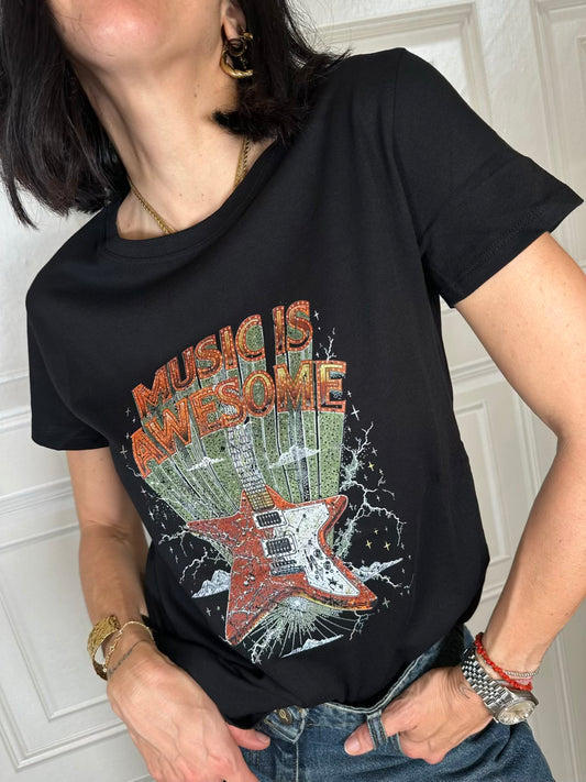 T-shirt Music is Awesome - Vicolo