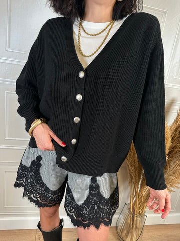 Cardigan bottoni metallo - HaveOne