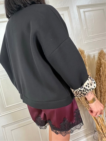 Bomber felpa strass - SusyMix