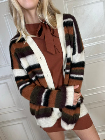 Cardigan mohair righe - Vicolo