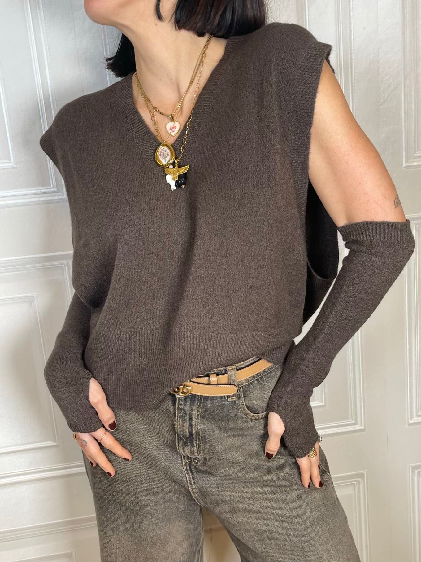 Gilet con manicotti - Haveone