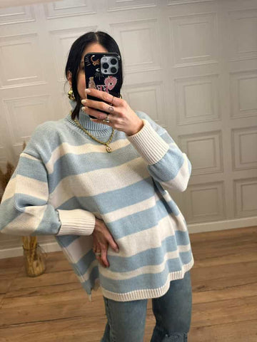 Pull dolcevita rigato - Vicolo