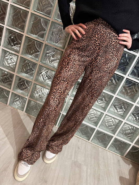 Pantalone palazzo leopardato - Vicolo