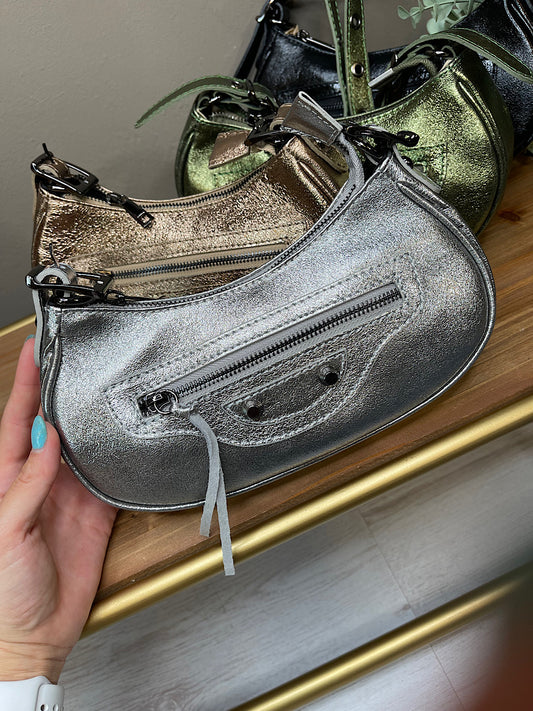 Borsa mezzaluna laminata style “le cagole” - Hola