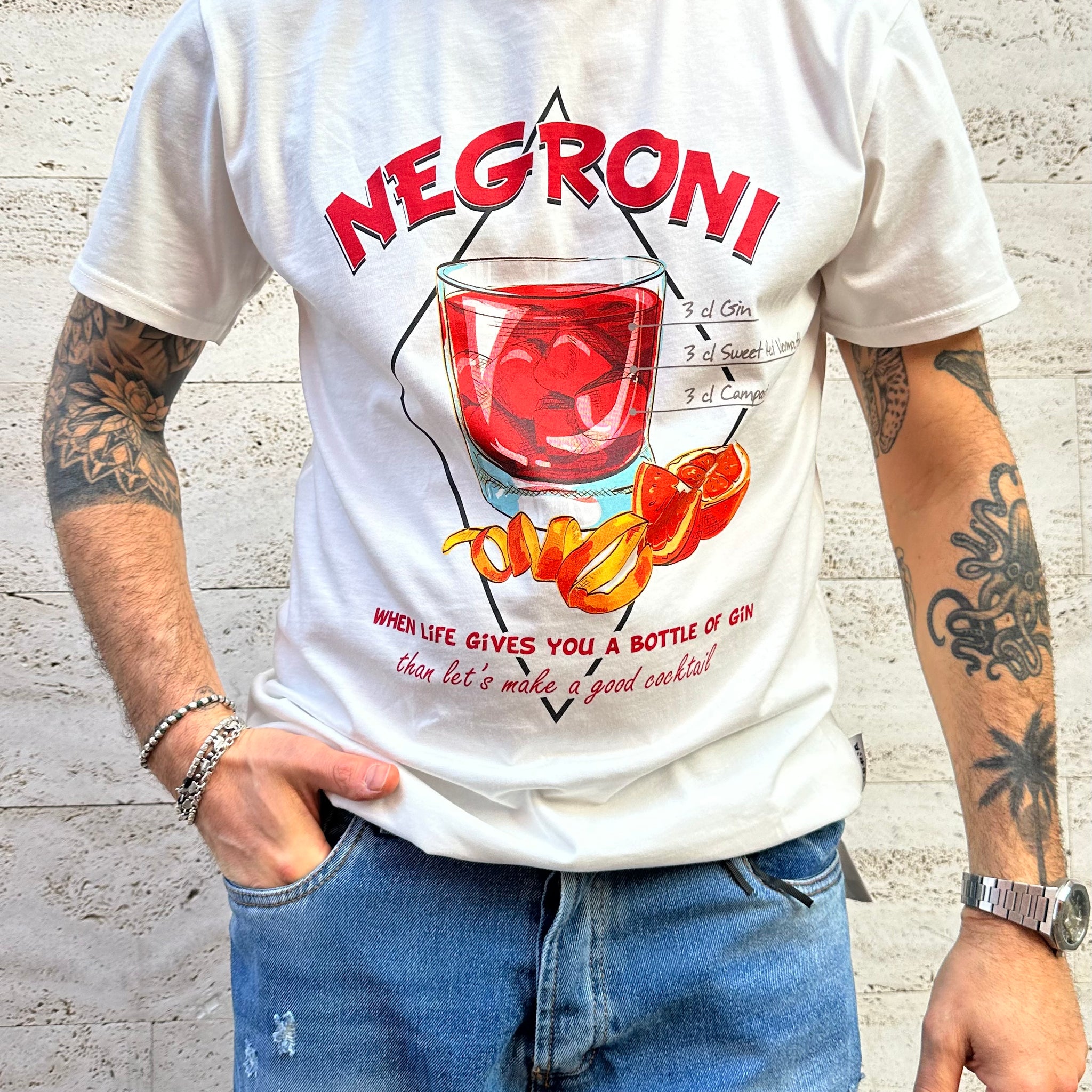 Negroni T-shirt bianca - Berna