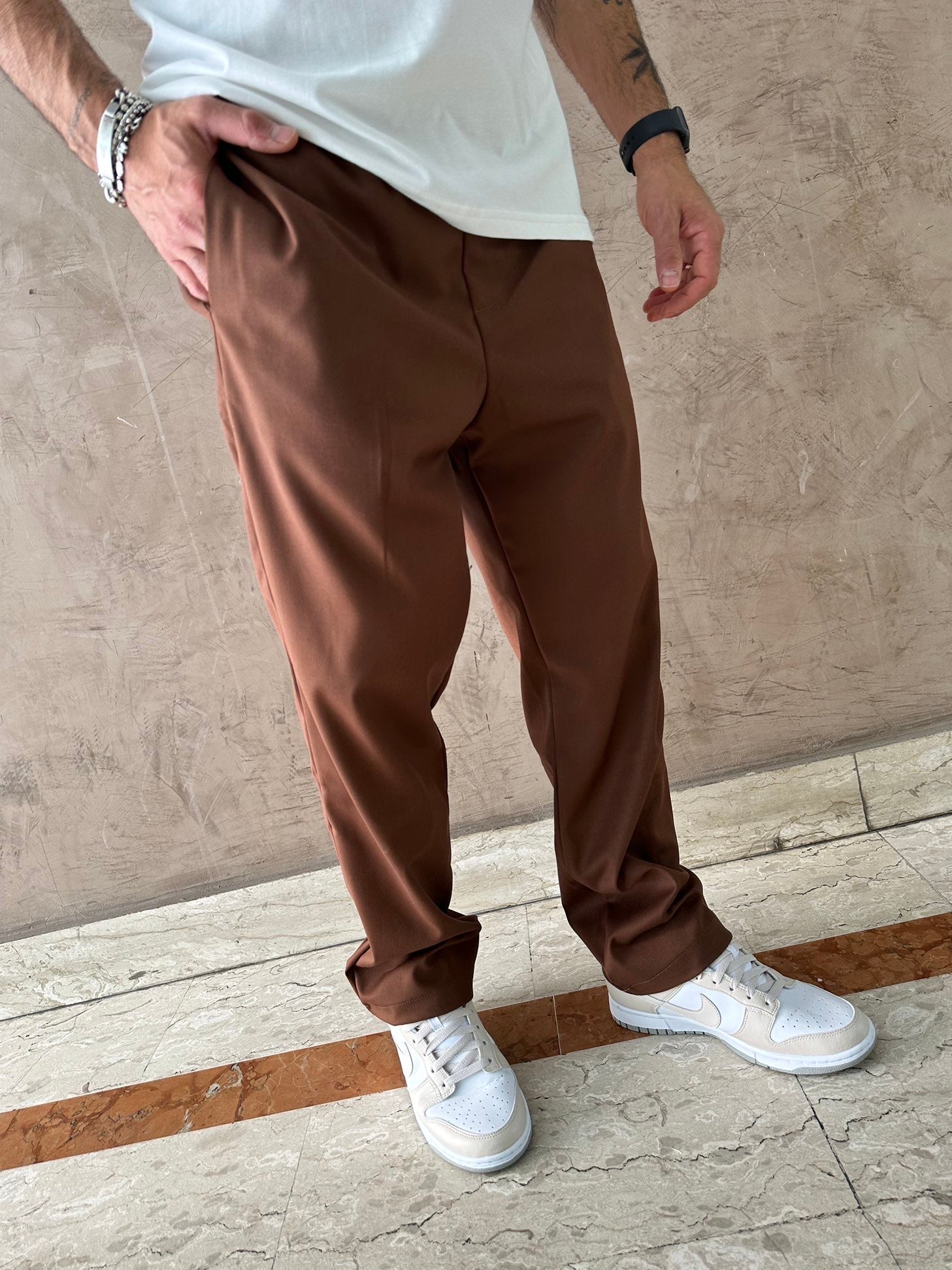 Pantalone Gibson marrone - Why not brand