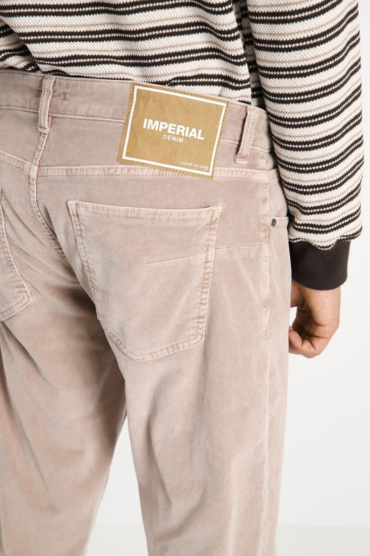 Pantaloni 5 tasche effetto velluto - Imperial