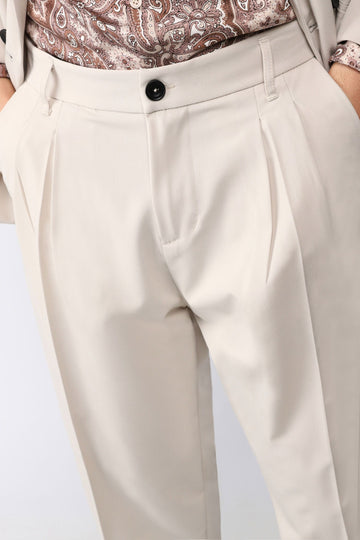 Pantalone straight beige - Imperial